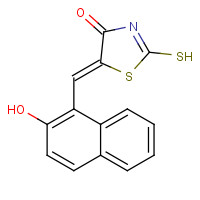 268736-98-7 (5E)-5-[(2-Hydroxy-1-naphthyl)methylene]-2-mercapto-1,3-thiazol-4(5H)-one chemical structure