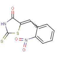 6308-22-1 (5E)-2-Mercapto-5-(2-nitrobenzylidene)-1,3-thiazol-4(5H)-one chemical structure