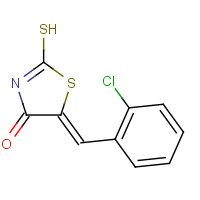 81154-00-9 (5E)-5-(2-Chlorobenzylidene)-2-mercapto-1,3-thiazol-4(5H)-one chemical structure