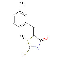 153567-96-5 (5E)-5-(2,5-Dimethylbenzylidene)-2-mercapto-1,3-thiazol-4(5H)-one chemical structure