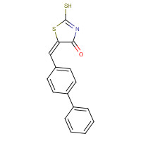 110932-40-6 (5E)-5-(Biphenyl-4-ylmethylene)-2-mercapto-1,3-thiazol-4(5H)-one chemical structure