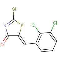 90407-17-3 (5E)-5-(2,3-Dichlorobenzylidene)-2-mercapto-1,3-thiazol-4(5H)-one chemical structure