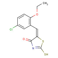 299903-84-7 (5E)-5-(5-Chloro-2-ethoxybenzylidene)-2-mercapto-1,3-thiazol-4(5H)-one chemical structure