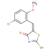 352700-55-1 (5E)-5-(5-Chloro-2-methoxybenzylidene)-2-mercapto-1,3-thiazol-4(5H)-one chemical structure