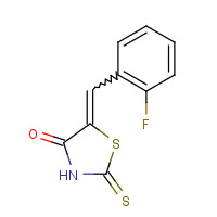 350-22-1 (5E)-5-(2-Fluorobenzylidene)-2-mercapto-1,3-thiazol-4(5H)-one chemical structure