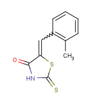 50459-52-4 (5E)-2-Mercapto-5-(2-methylbenzylidene)-1,3-thiazol-4(5H)-one chemical structure
