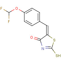 337933-33-2 (5E)-5-[4-(Difluoromethoxy)benzylidene]-2-mercapto-1,3-thiazol-4(5H)-one chemical structure