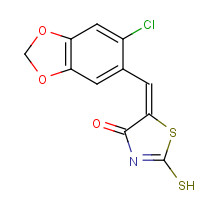 292172-54-4 (5E)-5-[(6-Chloro-1,3-benzodioxol-5-yl)methylene]-2-mercapto-1,3-thiazol-4(5H)-one chemical structure