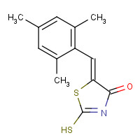 153567-97-6 (5E)-2-Mercapto-5-(mesitylmethylene)-1,3-thiazol-4(5H)-one chemical structure