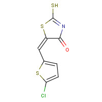 470713-29-2 (5E)-5-[(5-Chloro-2-thienyl)methylene]-2-mercapto-1,3-thiazol-4(5H)-one chemical structure
