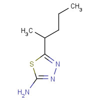 72836-32-9 5-(1-Methylbutyl)-1,3,4-thiadiazol-2-amine chemical structure