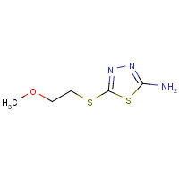 82381-77-9 5-[(2-Methoxyethyl)thio]-1,3,4-thiadiazol-2-amine chemical structure