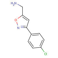 66046-42-2 [3-(4-Chlorophenyl)-5-isoxazolyl]methanamine chemical structure