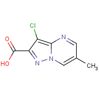 1015846-76-0 3-Chloro-6-methylpyrazolo[1,5-a]pyrimidine-2-carboxylic acid chemical structure