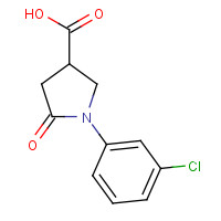 92847-41-1 1-(3-Chlorophenyl)-5-oxopyrrolidine-3-carboxylic acid chemical structure
