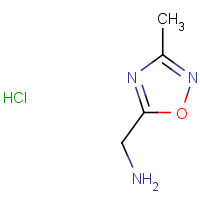 253196-36-0 [(3-Methyl-1,2,4-oxadiazol-5-yl)methyl]amine hydrochloride chemical structure