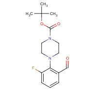 851753-43-0 2-(4-Boc-piperazino-1-yl)-3-fluorobenzaldehyde chemical structure