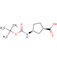 161660-94-2 (1R,3S)-Boc-3-aminocyclopentane-1 carboxylic acid chemical structure