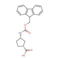 220497-67-6 (1R,3S)-Fmoc-3-aminocyclopentane-1 carboxylic acid chemical structure