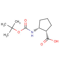 137170-89-9 (1S,2R)-Boc-2-amino-1-cyclopentanecarboxylic acid chemical structure