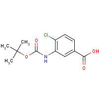 160450-12-4 Boc-3-amino-4-chlorobenzoic acid chemical structure