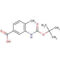 231958-04-6 Boc-3-amino-4-methylbenzoic acid chemical structure