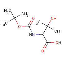 105504-72-1 Boc-(RS)-2-amino-3-hydroxy-3-methylbutanoic acid chemical structure