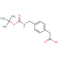 71420-92-3 Boc-(4-aminomethylphenyl)acetic acid chemical structure