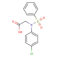 117309-41-8 2-[4-Chloro(phenylsulfonyl)anilino]acetic acid chemical structure