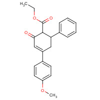 25960-25-2 Ethyl 4-(4-methoxyphenyl)-2-oxo-6-phenyl-3-cyclohexene-1-carboxylate chemical structure