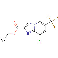 353258-31-8 Ethyl 8-chloro-6-(trifluoromethyl)imidazo[1,2-a]-pyridine-2-carboxylate chemical structure