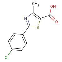 54001-17-1 2-(4-Chlorophenyl)-4-methyl-1,3-thiazole-5-carboxylic acid chemical structure