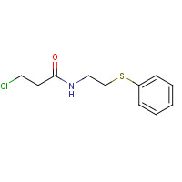 91131-29-2 3-Chloro-N-[2-(phenylsulfanyl)ethyl]propanamide chemical structure