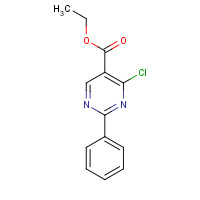 24755-82-6 Ethyl 4-chloro-2-phenyl-5-pyrimidinecarboxylate chemical structure