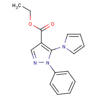 94692-05-4 Ethyl 1-phenyl-5-(1H-pyrrol-1-yl)-1H-pyrazole-4-carboxylate chemical structure