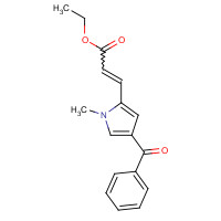 128843-39-0 Ethyl 3-(4-benzoyl-1-methyl-1H-pyrrol-2-yl)-acrylate chemical structure