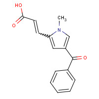 128843-46-9 3-(4-Benzoyl-1-methyl-1H-pyrrol-2-yl)acrylic acid chemical structure