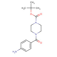 350684-49-0 tert-Butyl 4-(4-aminobenzoyl)tetrahydro-1(2H)-pyrazinecarboxylate chemical structure