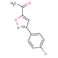 37091-33-1 1-[3-(4-Chlorophenyl)-5-isoxazolyl]-1-ethanone chemical structure