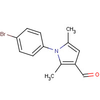 347331-78-6 1-(4-Bromophenyl)-2,5-dimethyl-1H-pyrrole-3-carbaldehyde chemical structure