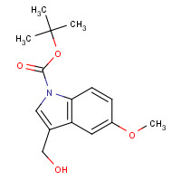600136-09-2 tert-Butyl 3-(hydroxymethyl)-5-methoxy-1H-indole-1-carboxylate chemical structure