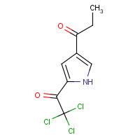 111468-90-7 1-[5-(2,2,2-Trichloroacetyl)-1H-pyrrol-3-yl]-1-propanone chemical structure