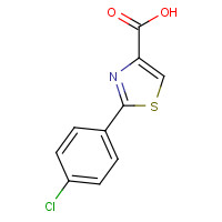 17228-98-7 2-(4-Chlorophenyl)-1,3-thiazole-4-carboxylic acid chemical structure
