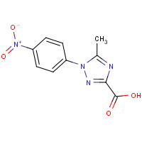 1025-88-3 5-Methyl-1-(4-nitrophenyl)-1H-1,2,4-triazole-3-carboxylic acid chemical structure