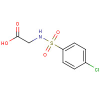 13029-72-6 2-{[(4-Chlorophenyl)sulfonyl]amino}acetic acid chemical structure