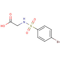 13029-73-7 2-{[(4-Bromophenyl)sulfonyl]amino}acetic acid chemical structure