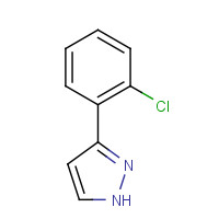 59843-55-9 3-(2-Chlorophenyl)-1H-pyrazole chemical structure