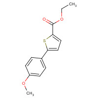 13858-71-4 Ethyl 5-(4-methoxyphenyl)-2-thiophenecarboxylate chemical structure