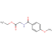 51220-57-6 Ethyl 2-[(4-methoxybenzoyl)amino]acetate chemical structure