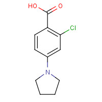 192513-60-3 2-Chloro-4-(1-pyrrolidinyl)benzenecarboxylic acid chemical structure